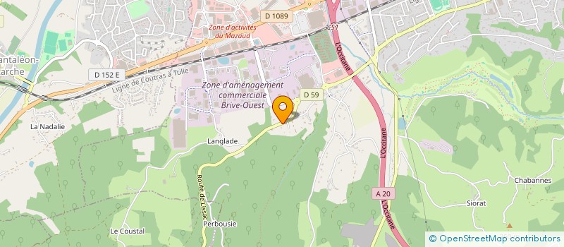 localisation de l'entreprise SCANDINATTE à BRIVE-LA-GAILLARDE