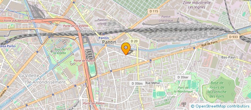 localisation de l'entreprise SCANIA à PANTIN