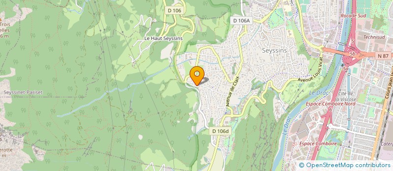 localisation de l'entreprise SCANNELLA PLOMBERIE à SEYSSINS