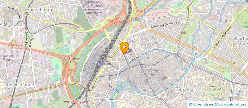 localisation de l'entreprise SCANNER ET IMAGERIE MEDICALE WILSON à STRASBOURG