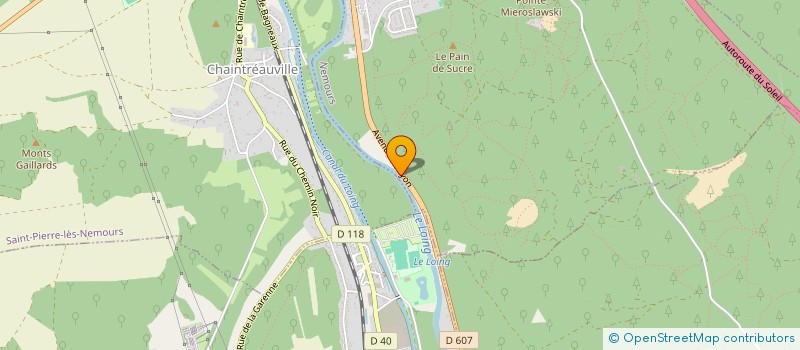 localisation de l'entreprise SCANNER S CLUB à NEMOURS