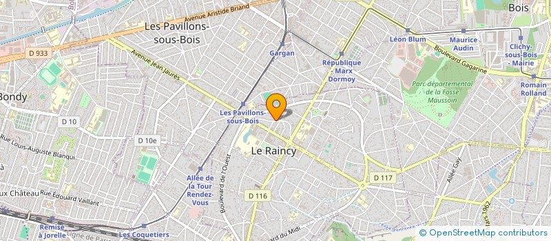 localisation de l'entreprise SCANPRO à LE RAINCY