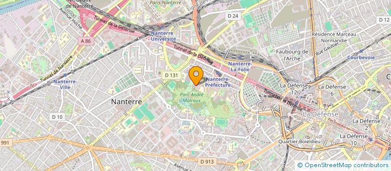 localisation de l'entreprise SCAON à NANTERRE