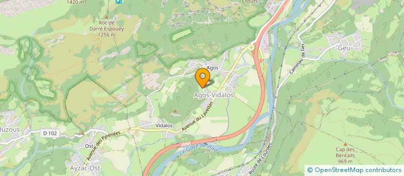 localisation de l'entreprise SCAPAVELO  AGOS-VIDALOS