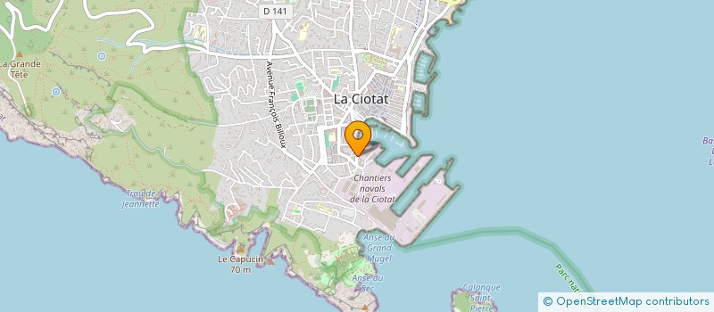 localisation de l'entreprise SCAPHANDRIERS DU MIDI à LA CIOTAT