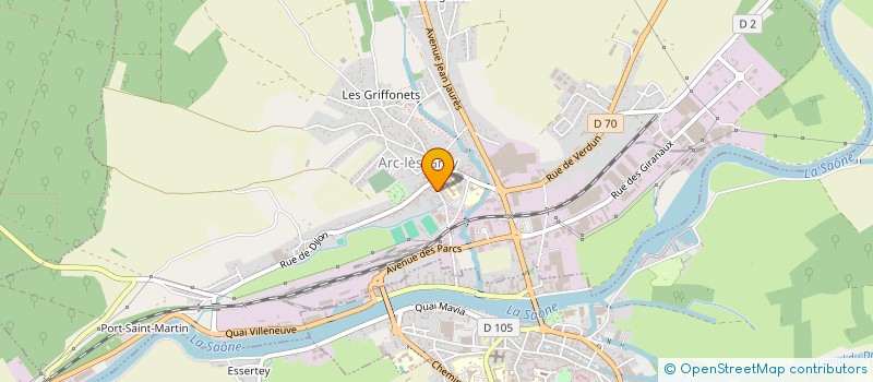 localisation de l'entreprise SCARABEE  ARC-LES-GRAY