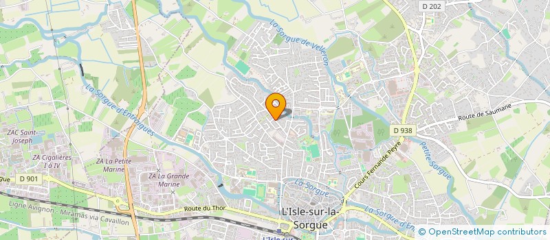 localisation de l'entreprise SCARABEE-GCI  L'ISLE-SUR-LA-SORGUE