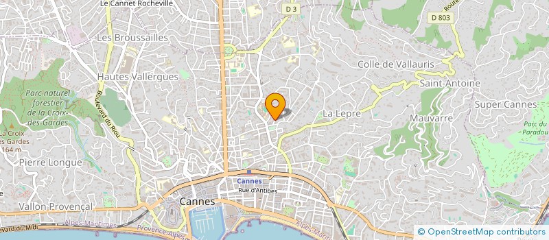 localisation de l'entreprise SCARLATTI à CANNES