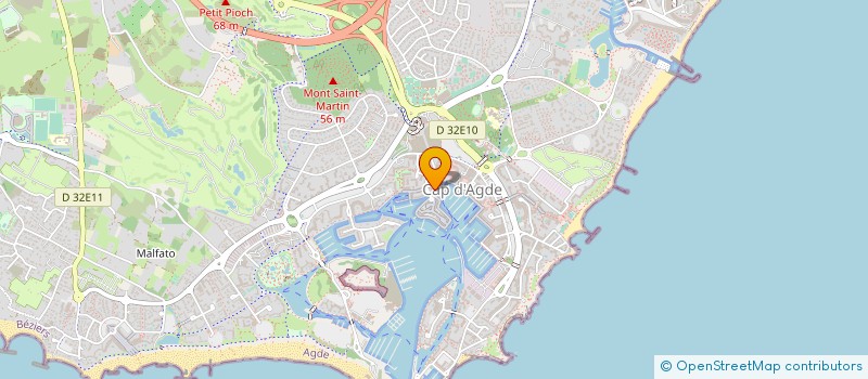 localisation de l'entreprise SCARLET à AGDE