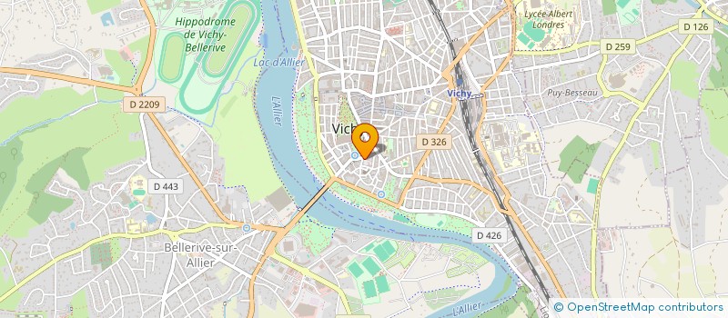 localisation de l'entreprise SCARLETT à VICHY