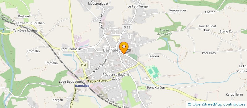 localisation de l'entreprise SCARLETT  BANNALEC