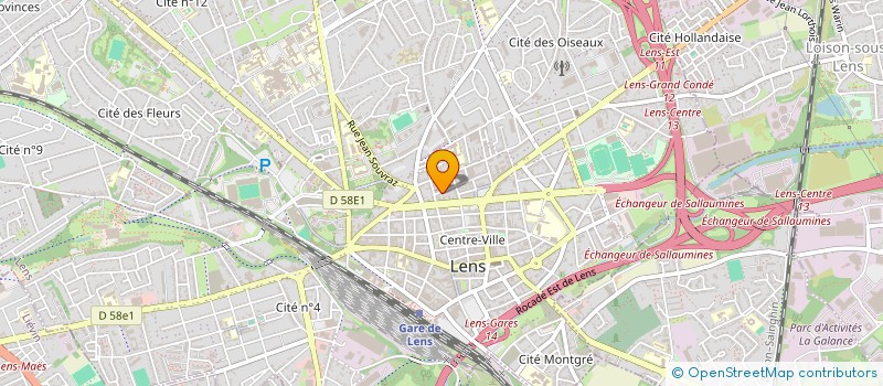 localisation de l'entreprise SCAROG  LENS