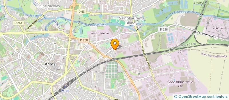 localisation de l'entreprise SCARPE BAT  SAINT-LAURENT-BLANGY