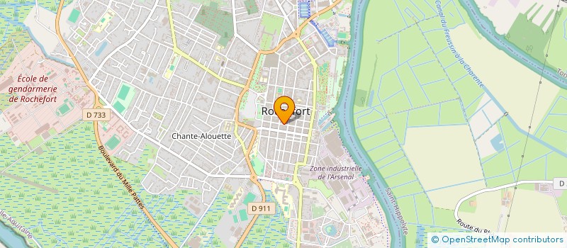 localisation de l'entreprise SCARPI à ROCHEFORT