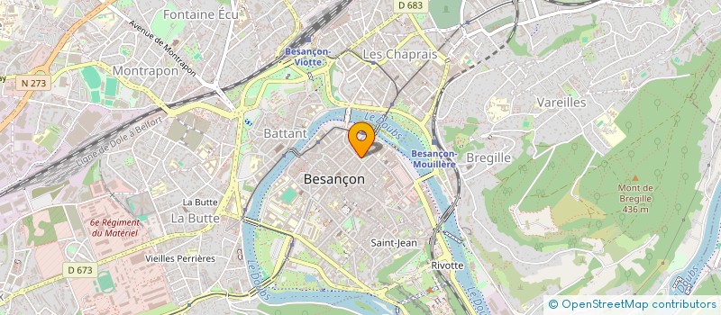 localisation de l'entreprise SCARSQUARE à BESANCON
