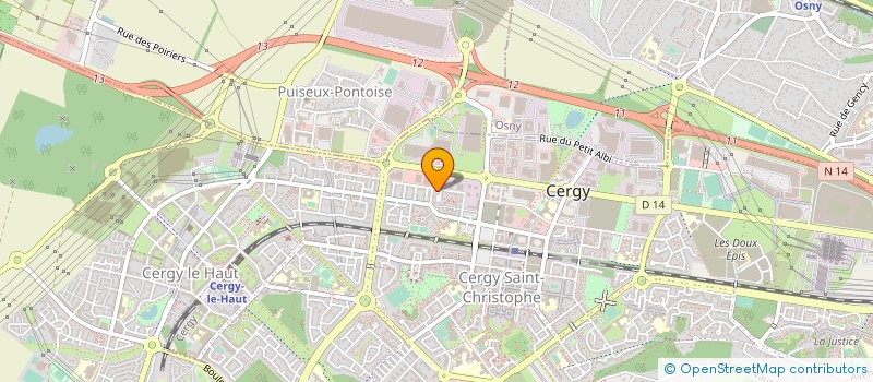localisation de l'entreprise SCARUS INTERIM à CERGY