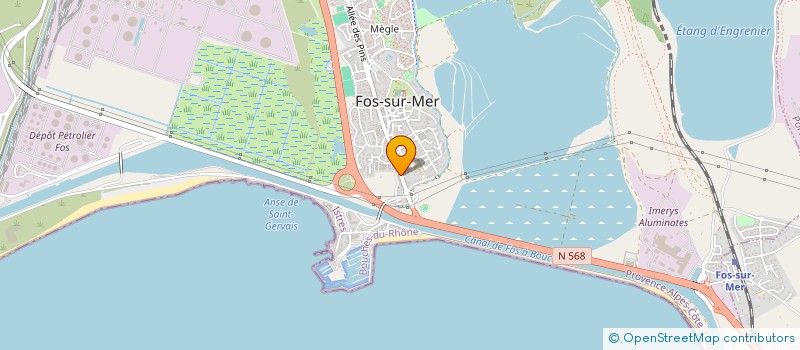 localisation de l'entreprise SCAS SOC CARRO AUTO SERVICE à FOS-SUR-MER