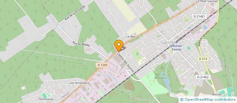 localisation de l'entreprise SCASO LOG  BEYCHAC-ET-CAILLAU