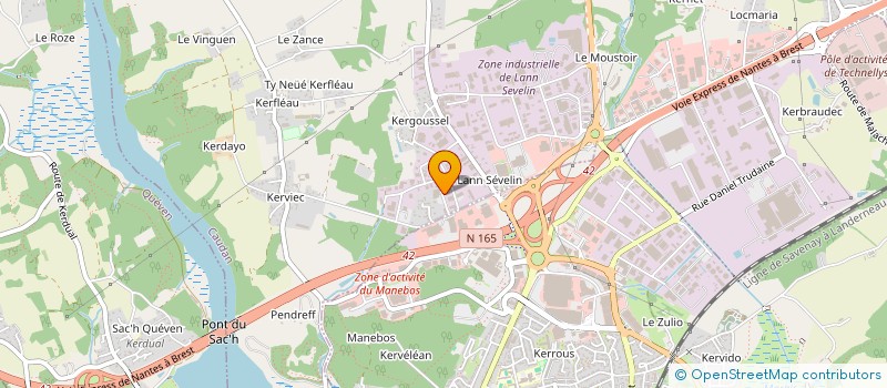 localisation de l'entreprise SCATHACH à CAUDAN