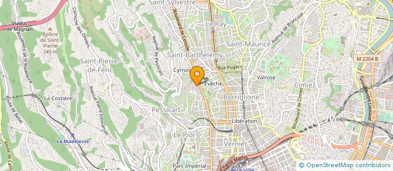 localisation de l'entreprise SCATTOLIN  NICE