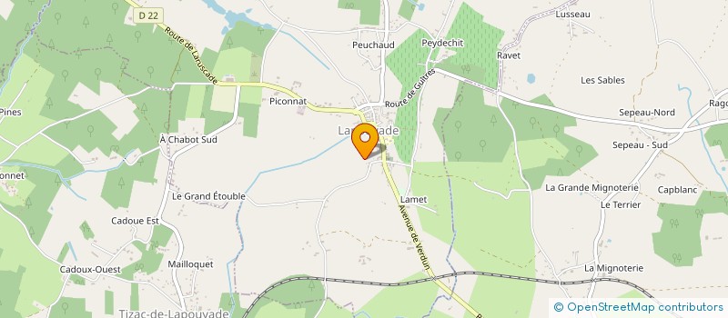 localisation de l'entreprise SCATURIGO  LAPOUYADE