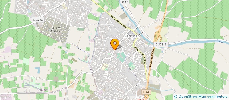 localisation de l'entreprise SCAV DE SERIGNAN  SERIGNAN