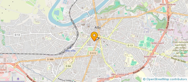 localisation de l'entreprise SCAVOCAT INVEST à ALBI