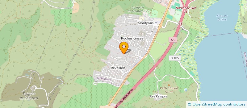localisation de l'entreprise SCAW  NARBONNE