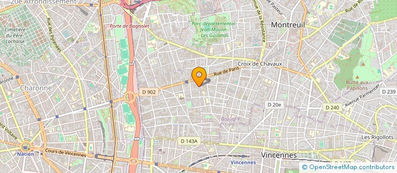 localisation de l'entreprise SCAY à MONTREUIL