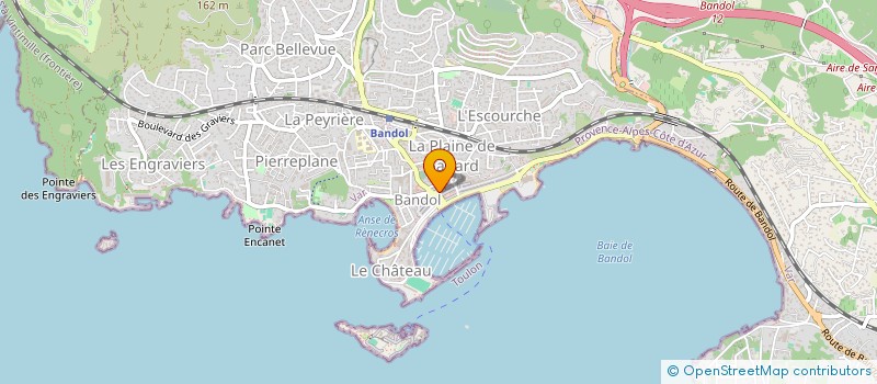 localisation de l'entreprise SCB à BANDOL