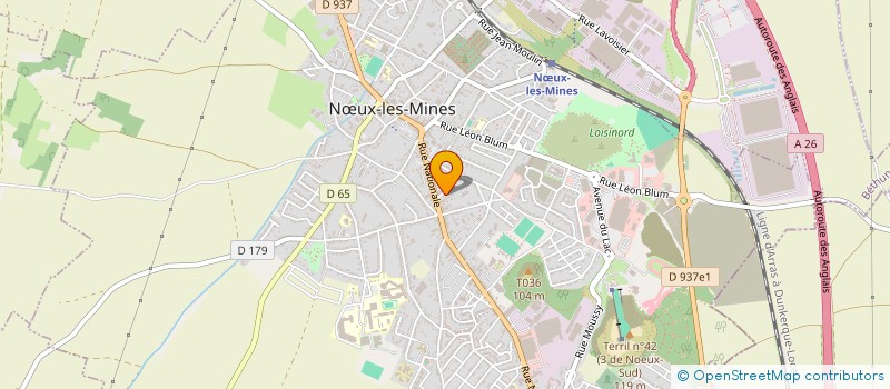 localisation de l'entreprise SCB  NUX-LES-MINES