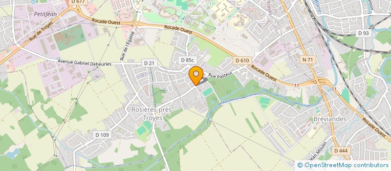 localisation de l'entreprise SCB  ROSIERES-PRES-TROYES