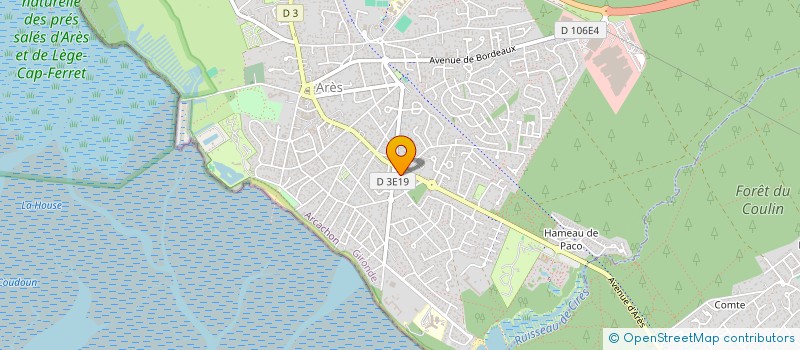 localisation de l'entreprise SCB  ARES