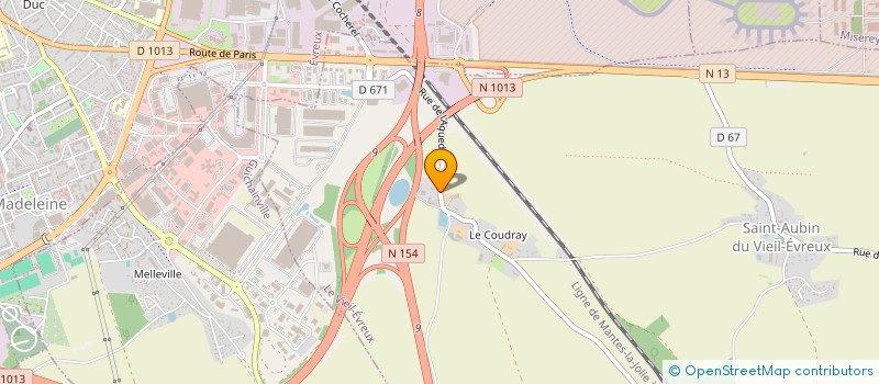 localisation de l'entreprise SCB  LE VIEIL-EVREUX