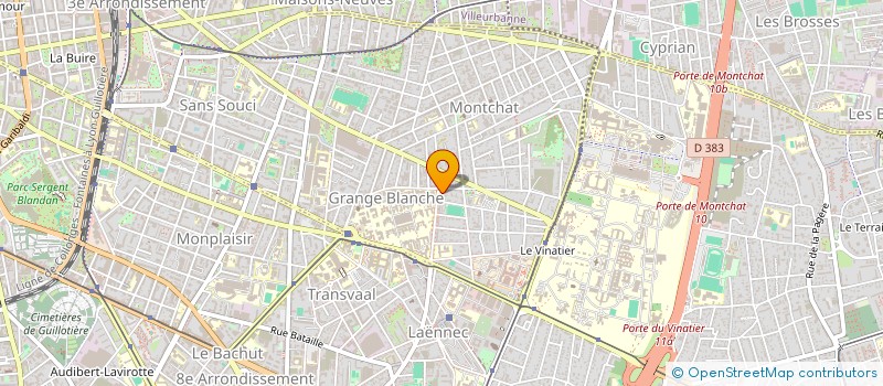 localisation de l'entreprise SCB BAT  LYON