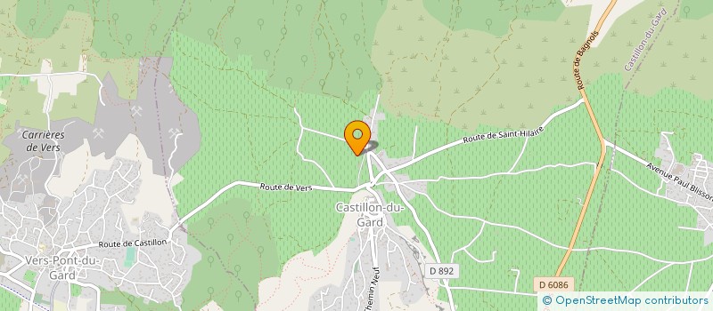 localisation de l'entreprise SCB BATIMO  CASTILLON-DU-GARD