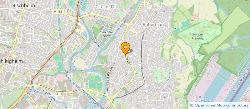 localisation de l'entreprise SCB SARL à STRASBOURG