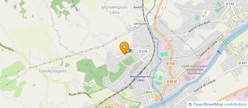 localisation de l'entreprise SCB SOC CIVILE DE BLAYAC à MONSEMPRON-LIBOS