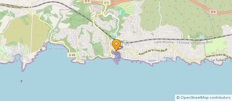 localisation de l'entreprise SCBAP  SAUSSET-LES-PINS