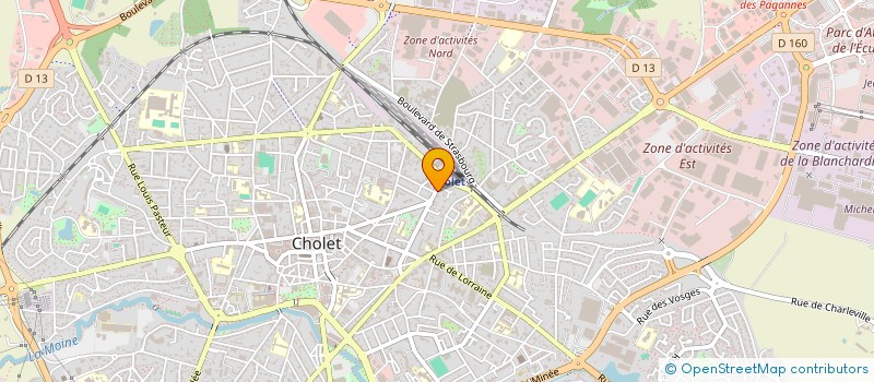 localisation de l'entreprise SCBCT à CHOLET