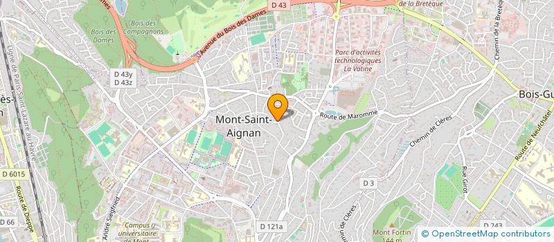 localisation de l'entreprise SCBE à MONT-SAINT-AIGNAN