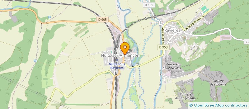 localisation de l'entreprise SCBF  NUITS