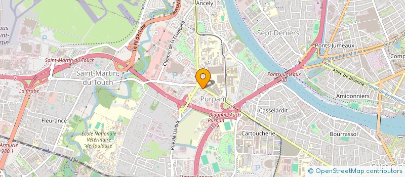 localisation de l'entreprise SCBH à TOULOUSE