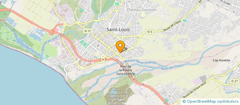 localisation de l'entreprise SCBRL SARL à SAINT-LOUIS