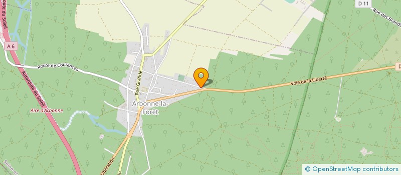 localisation de l'entreprise SCBS  ARBONNE-LA-FORET