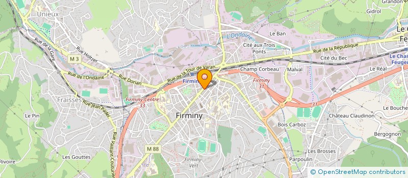 localisation de l'entreprise SCC CONSTR FIRMINY LES COMBES à FIRMINY