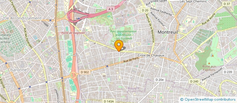 localisation de l'entreprise SCC EXPERTISE à MONTREUIL