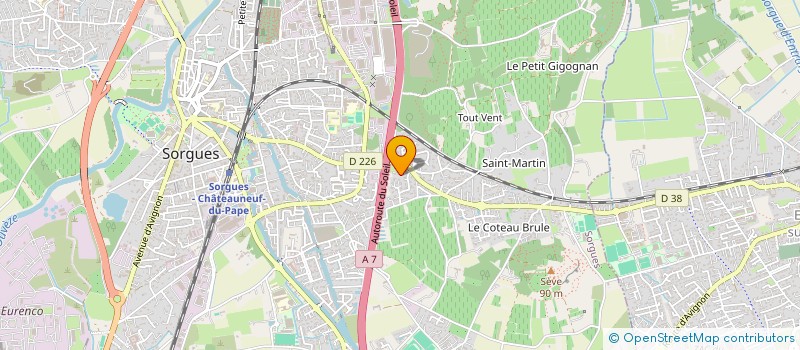 localisation de l'entreprise SCC IMMO à SORGUES