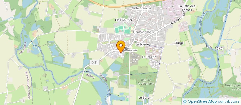 localisation de l'entreprise SCC IMMO  CHAVAGNE