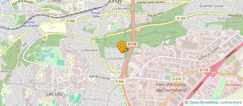 localisation de l'entreprise SCC LA CYPRENNE à ORSAY